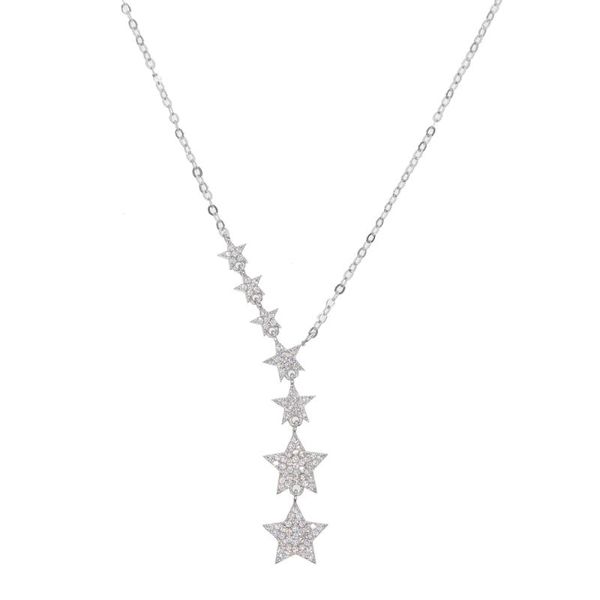 pendant necklaces micro pave cz fashion jewelry european starbust design clear paved sparking y shape classic gorgeous necklace, Silver
pendant necklaces micro pave cz fashion jewelry european starbust design clear paved sparking y shape classic gorgeous necklace, Silver