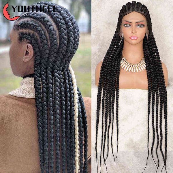 hairpiece youthfee full head lace braided wigs 36" cornrow box braids wig with baby hair for black women synthetic front 0121
hairpiece youthfee full head lace braided wigs 36" cornrow box braids wig with baby hair for black women synthetic front 0121
