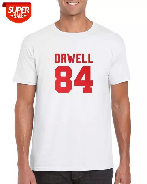 orwell 84 ingsoc united big brother nineteen eighty four t-shirt new summer hip hop streetwear cotton short sleeve t shirt men #cf6e, White;black
orwell 84 ingsoc united big brother nineteen eighty four t-shirt new summer hip hop streetwear cotton short sleeve t shirt men #cf6e, White;black