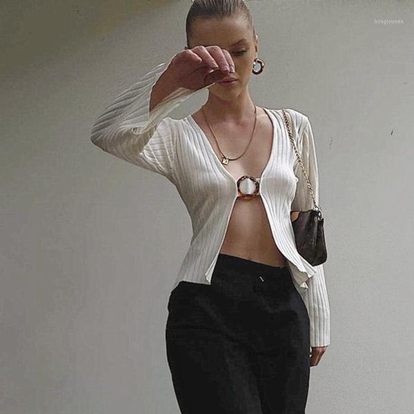 women's t-shirt fantoye v-neck ring circle design hollow out tshirt women fashion rib knitted long sleeve short white slim 2021
women's t-shirt fantoye v-neck ring circle design hollow out tshirt women fashion rib knitted long sleeve short white slim 2021