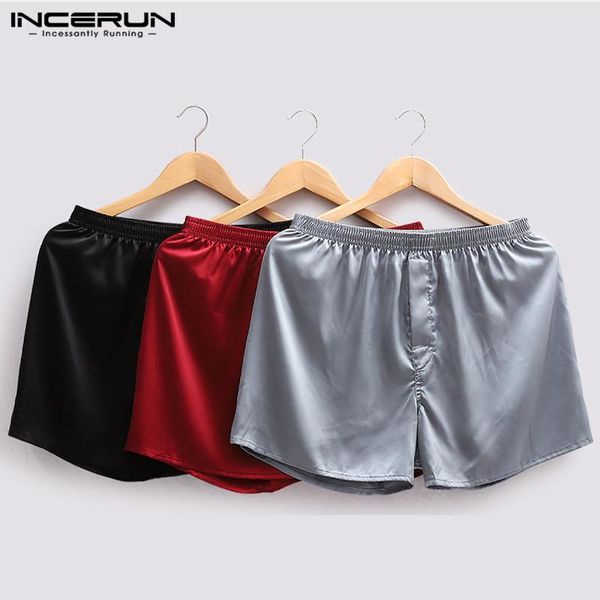 incerun 2021 summer male shorts underpants men's silk solid color homewear muticolor pajamas sleepwear masculino comfortable 5xl, White;black
incerun 2021 summer male shorts underpants men's silk solid color homewear muticolor pajamas sleepwear masculino comfortable 5xl, White;black