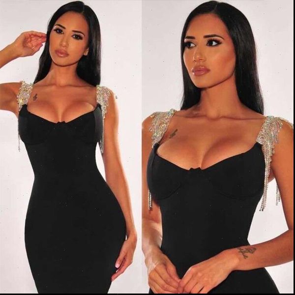 ai rui shi store new summer black bandage dress 2021woman celebrity evening party dress ido vestbeads runway club dress, Black;gray
ai rui shi store new summer black bandage dress 2021woman celebrity evening party dress ido vestbeads runway club dress, Black;gray