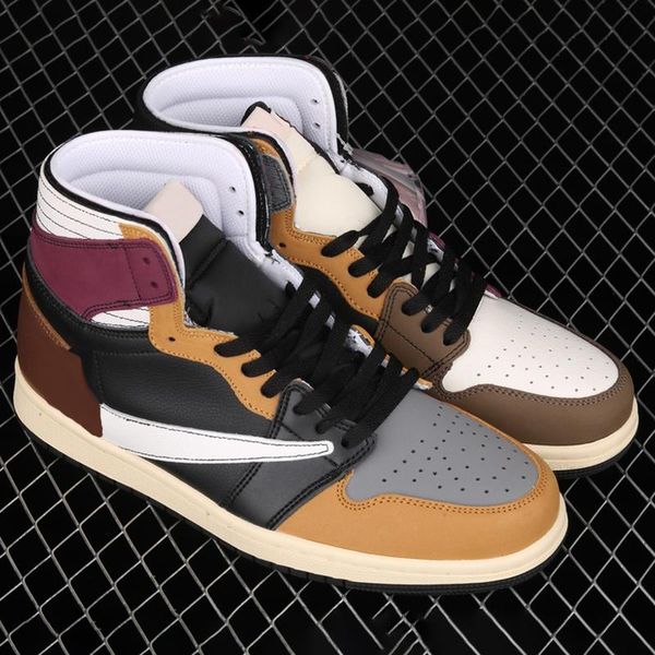 1s jumpman quality travis classical basketball shoes shoe with 1 scotts high dark brown designer og fashion running x sport box rsggh, Black
1s jumpman quality travis classical basketball shoes shoe with 1 scotts high dark brown designer og fashion running x sport box rsggh, Black