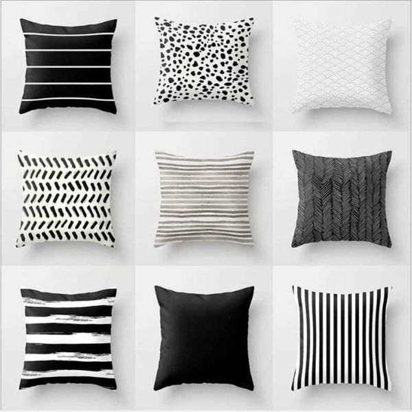 cushion/decorative pillow nordic stripes geometric cushions cover double-sided black white grey polyester pillowcase sofa car home decorativ
cushion/decorative pillow nordic stripes geometric cushions cover double-sided black white grey polyester pillowcase sofa car home decorativ