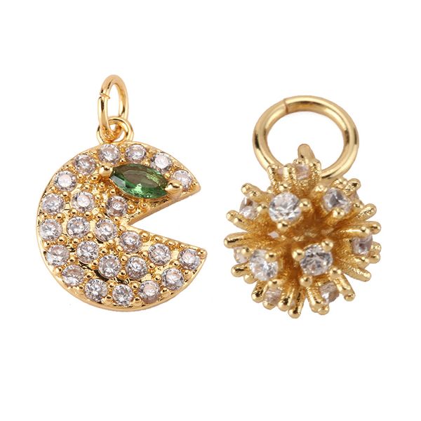 charm charms for jewelry making bulk supplies metal spherical pendant diy earring necklace accessories copper zircon 5mm hole, Bronze;silver
charm charms for jewelry making bulk supplies metal spherical pendant diy earring necklace accessories copper zircon 5mm hole, Bronze;silver