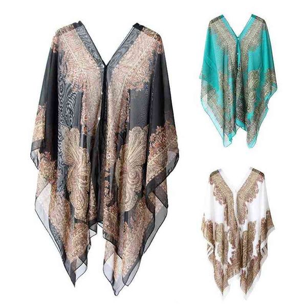 black women bikini cover up summer beach swimsuits cover up loose chiffon blouse shawl scarf with buttons beach dress casual, White;black
black women bikini cover up summer beach swimsuits cover up loose chiffon blouse shawl scarf with buttons beach dress casual, White;black