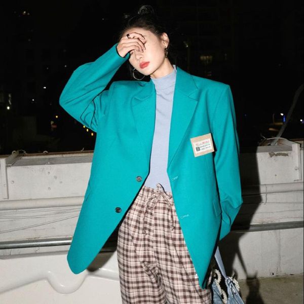 women's suits & blazers women fashion casual 2021 spring autumn single breasted jacket korean style loose jackets work wear coa, White;black
women's suits & blazers women fashion casual 2021 spring autumn single breasted jacket korean style loose jackets work wear coa, White;black