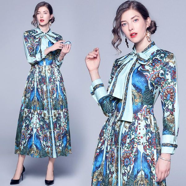 casual dresses elegant vintage women print slim tunic maxi dress evening party clothing lady bow collar long sleeve pleated, Black;gray
casual dresses elegant vintage women print slim tunic maxi dress evening party clothing lady bow collar long sleeve pleated, Black;gray