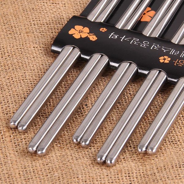 chopsticks 5 pairs of metal household high temperature sterilizable non-slip stainless steel set kitchen accessories
chopsticks 5 pairs of metal household high temperature sterilizable non-slip stainless steel set kitchen accessories