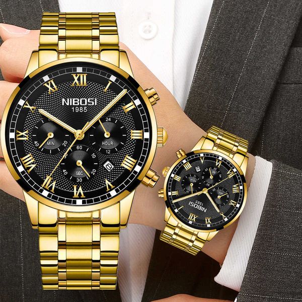 nibosi men watches fashion luxury quartz brand business waterproof chronograph relogio masculino 210728, Slivery;brown
nibosi men watches fashion luxury quartz brand business waterproof chronograph relogio masculino 210728, Slivery;brown