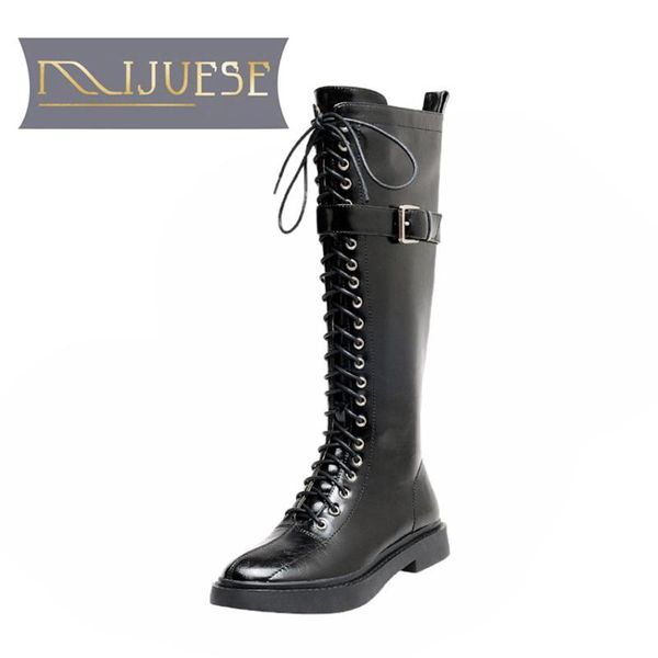 boots mljuese 2021 women knee-high split leather winter zippers short plush round toe low heel female, Black
boots mljuese 2021 women knee-high split leather winter zippers short plush round toe low heel female, Black