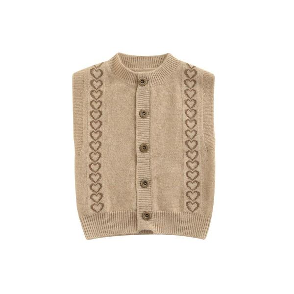 pullover girls casual knitted vest, heart printed pattern round collar button-down waistcoat, pink/ black/ apricot, Blue
pullover girls casual knitted vest, heart printed pattern round collar button-down waistcoat, pink/ black/ apricot, Blue