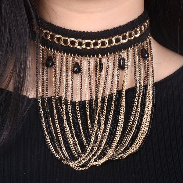 pearls chokers necklaces & pendants beads long chain tassel choker collar statement pendant chunky necklaces gothic jewelry, Golden;silver
pearls chokers necklaces & pendants beads long chain tassel choker collar statement pendant chunky necklaces gothic jewelry, Golden;silver