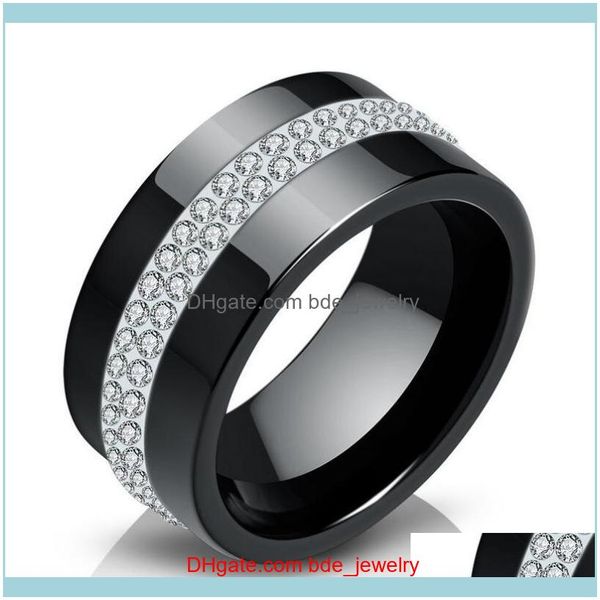 wedding jewelrywedding rings fashion 10mm crystal jewelry simple black white ceramic ring good quality drop delivery 2021 g9oe5, Slivery;golden
wedding jewelrywedding rings fashion 10mm crystal jewelry simple black white ceramic ring good quality drop delivery 2021 g9oe5, Slivery;golden
