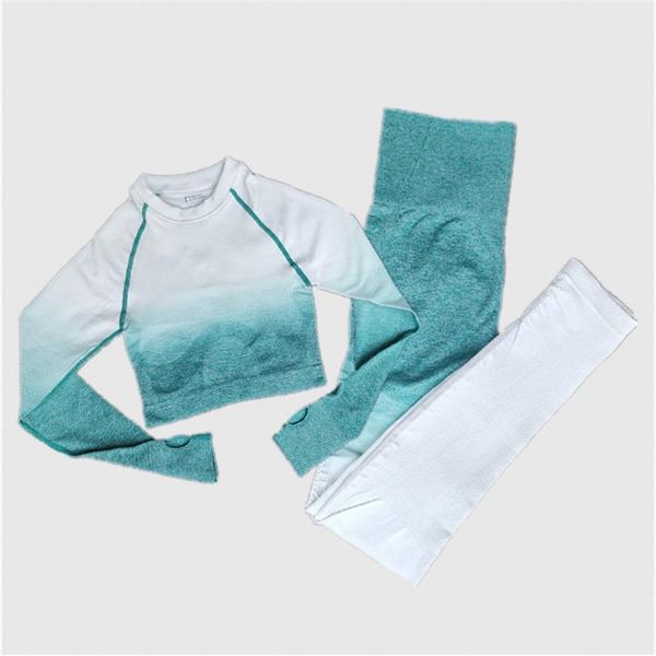 yoga outfit 2 piece sport for women gym set fitness clothing ombre seamless leggings+sports shirt running wear
yoga outfit 2 piece sport for women gym set fitness clothing ombre seamless leggings+sports shirt running wear