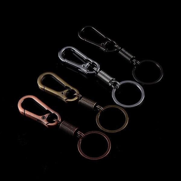 keychains anti-lost buckle hanging retractable keyring stainless steel gourd spring belt clip loop firm keychain fob ring, Silver
keychains anti-lost buckle hanging retractable keyring stainless steel gourd spring belt clip loop firm keychain fob ring, Silver