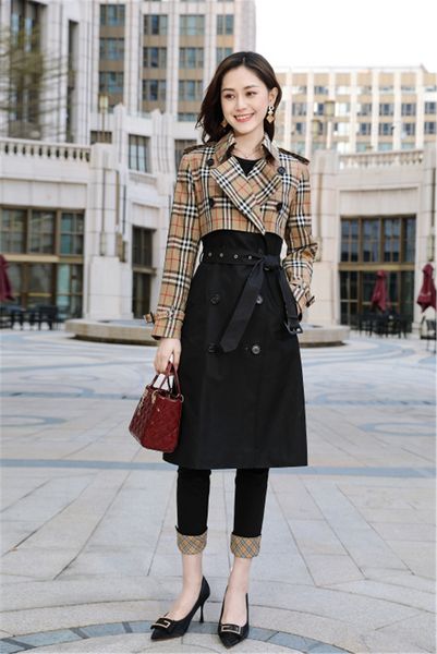 women's trench coats long classic windbreaker waterproof british high-end english style autumn winter gabadian solid color size coat l2, Tan;black
women's trench coats long classic windbreaker waterproof british high-end english style autumn winter gabadian solid color size coat l2, Tan;black