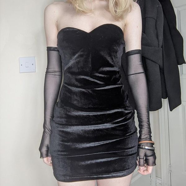 party dresses allneon mall goth strapless velvet black e-girl aesthetics off shoulder mesh sleeve mini dress outfits backless, White;black
party dresses allneon mall goth strapless velvet black e-girl aesthetics off shoulder mesh sleeve mini dress outfits backless, White;black