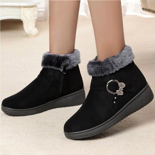 boots snow shoes women's short winter autumn fashion plush fleece warmth non-slip tube thick-soled ankle female, Black
boots snow shoes women's short winter autumn fashion plush fleece warmth non-slip tube thick-soled ankle female, Black