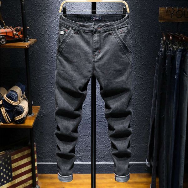 black jeans men's versatile simple inclined pocket brand small foot slim korean fashion autumn and winter pants, Blue
black jeans men's versatile simple inclined pocket brand small foot slim korean fashion autumn and winter pants, Blue