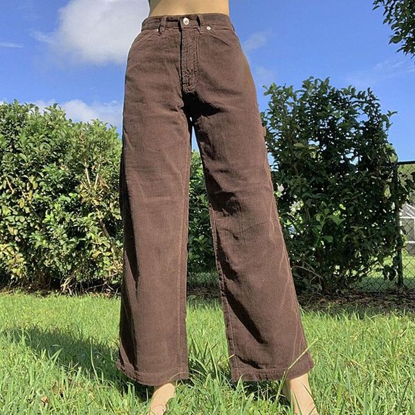 women's pants & capris casual denim women long straight wide leg high waist button solid color loose corduroy trousers, Black;white
women's pants & capris casual denim women long straight wide leg high waist button solid color loose corduroy trousers, Black;white