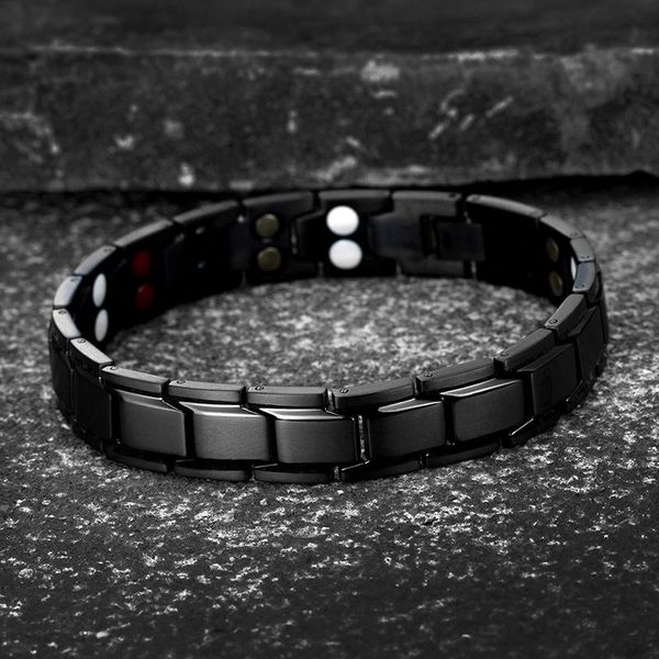 link, chain women's men's health care germanium magnetic bracelet for arthritis and carpal tunnel titanium steel power therapy bra, Black
link, chain women's men's health care germanium magnetic bracelet for arthritis and carpal tunnel titanium steel power therapy bra, Black