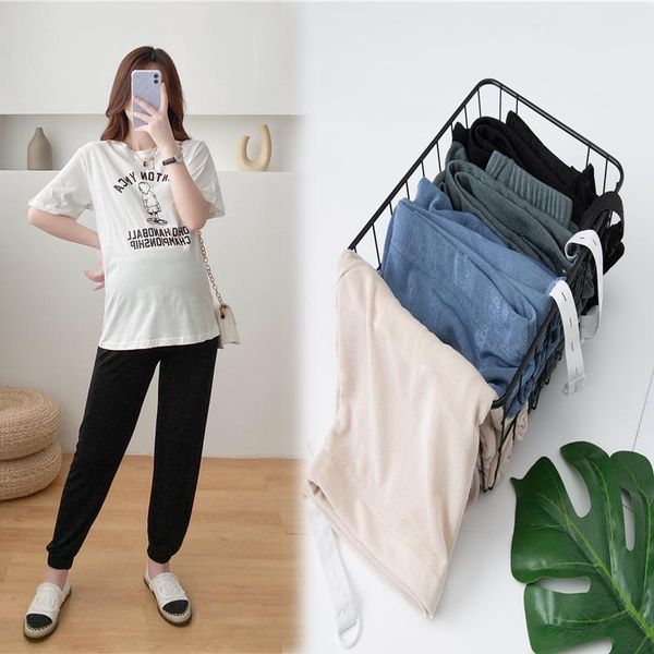 maternity bottoms early autumn pregnancy pants straight stretching feet mouth high waist announcement pregnant clothes 6803, White
maternity bottoms early autumn pregnancy pants straight stretching feet mouth high waist announcement pregnant clothes 6803, White