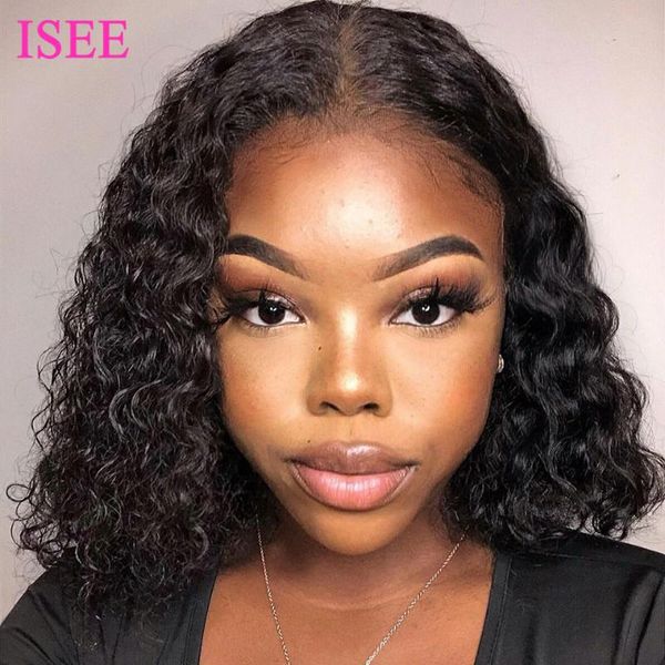 lace wigs iseehair peruvian deep wave 4x4 closure bob wig for women human hair curly front, Black;brown
lace wigs iseehair peruvian deep wave 4x4 closure bob wig for women human hair curly front, Black;brown