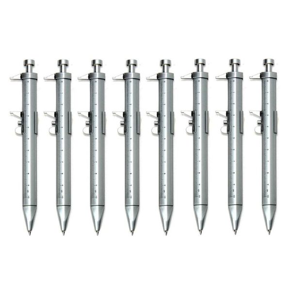 8pcs multifunction 1.0mm ballpoint pen vernier caliper roller ball pen blue black ink writing tools ball-point pens gel, Blue;orange
8pcs multifunction 1.0mm ballpoint pen vernier caliper roller ball pen blue black ink writing tools ball-point pens gel, Blue;orange