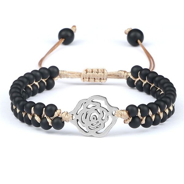 beaded, strands simple flower charm bracelets 4mm natural white porcelain black matte beaded handmade braided women bracelet friendship jewe
beaded, strands simple flower charm bracelets 4mm natural white porcelain black matte beaded handmade braided women bracelet friendship jewe