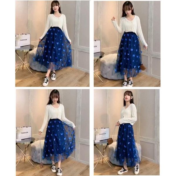 skirts women 3d butterfly mesh skirt long tulle high elastic waist midi swing for female ladies autumn winter spring fashion, Black
skirts women 3d butterfly mesh skirt long tulle high elastic waist midi swing for female ladies autumn winter spring fashion, Black