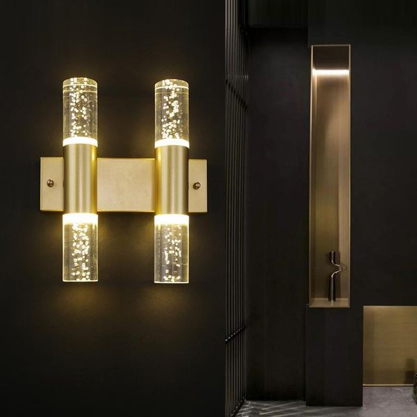 luxury modern simple k9 crystal led wall light space aluminum water pipe sconces golden tube led wall lamp indoor lighting
luxury modern simple k9 crystal led wall light space aluminum water pipe sconces golden tube led wall lamp indoor lighting