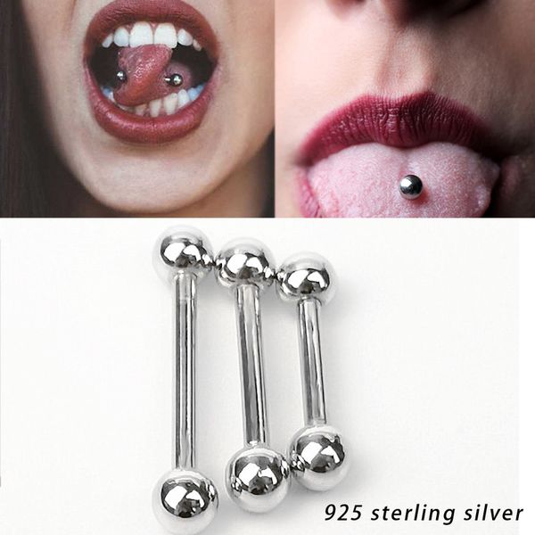 1pcs 925 sterling silver tongue ring straight barbell eyebrow nipple ring body piercing bar body jewelry
1pcs 925 sterling silver tongue ring straight barbell eyebrow nipple ring body piercing bar body jewelry