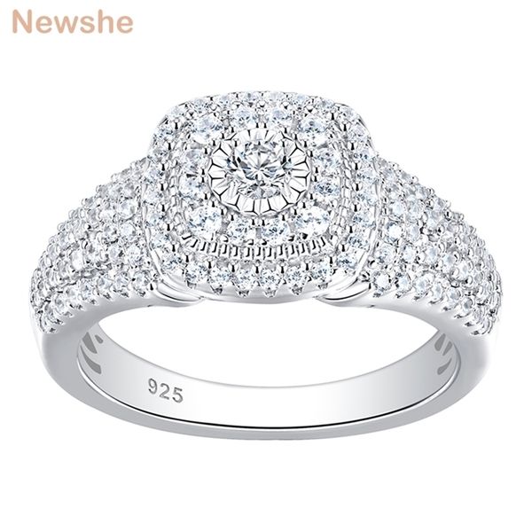 she solid 925 sterling silver halo round cut engagement ring for women classic wedding jewelry aaaaa cubic zircons br1091 211217, Slivery;golden
she solid 925 sterling silver halo round cut engagement ring for women classic wedding jewelry aaaaa cubic zircons br1091 211217, Slivery;golden