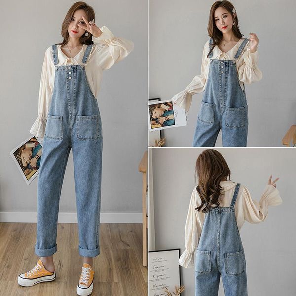 women's jumpsuits & rompers korean fashion female blue denim overalls spring autumn women jeans womens loose jumpsuit pockets, Black;white
women's jumpsuits & rompers korean fashion female blue denim overalls spring autumn women jeans womens loose jumpsuit pockets, Black;white