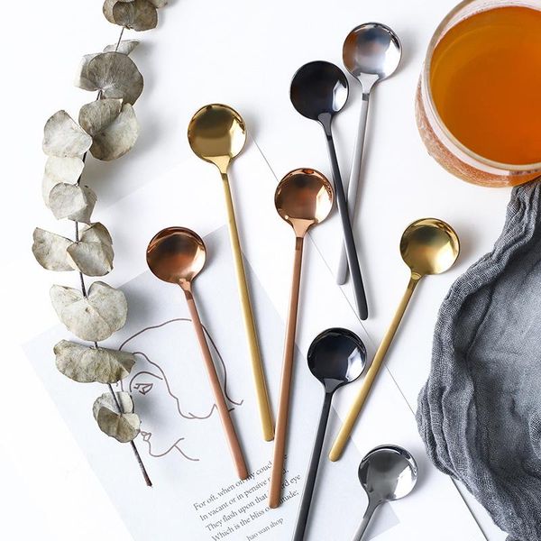 spoons northern stainless steel dessert spoon stir scoop fruits yogurt soup golden long coffee breakfast milk teaspoon 1pc
spoons northern stainless steel dessert spoon stir scoop fruits yogurt soup golden long coffee breakfast milk teaspoon 1pc