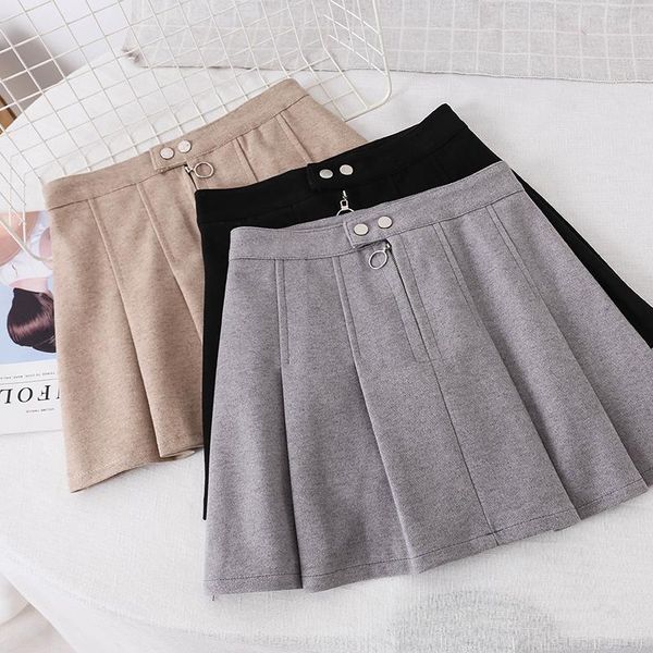 skirts 2021 fashion women's woolen skirt autumn and winter zipper stitching pleats, Black
skirts 2021 fashion women's woolen skirt autumn and winter zipper stitching pleats, Black