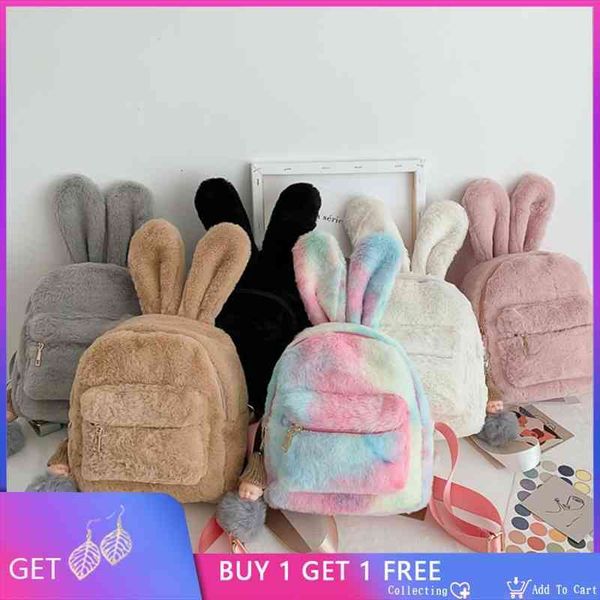 cute faux fur mini backpack rabbit ear travel shoulder bags fashion plush bagpack rucksack school bag for girls sac
cute faux fur mini backpack rabbit ear travel shoulder bags fashion plush bagpack rucksack school bag for girls sac