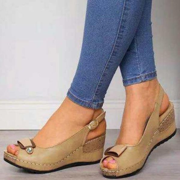 sandals women summer csual wedges peep toe shoes lady fashion brown thick sole buckle strap female 2021, Black
sandals women summer csual wedges peep toe shoes lady fashion brown thick sole buckle strap female 2021, Black