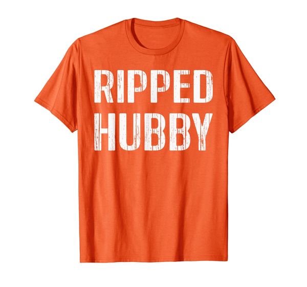 mens ripped hubby shirt hubby gift fathers day husband ever t-shirt, White;black