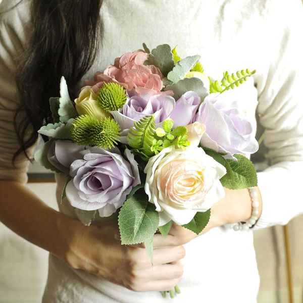 artificial flowers silk rose bouquet bride wedding table decor pompoms dandelion fake flowers home decoration arrangement
artificial flowers silk rose bouquet bride wedding table decor pompoms dandelion fake flowers home decoration arrangement