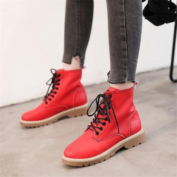 boots chunky motorcycle for women autumn winter fashion round toe lace-up combat ankle ladies shoes 351, Black
boots chunky motorcycle for women autumn winter fashion round toe lace-up combat ankle ladies shoes 351, Black