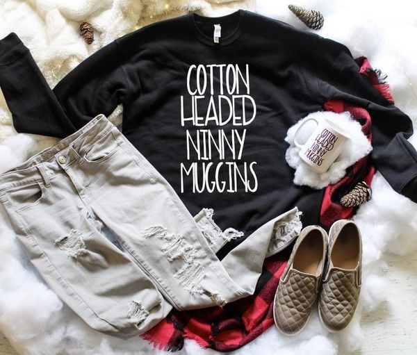 women's hoodies & sweatshirts zbbrdd cotton headed ninny muggins christmas women sweatshirt full long sleeve shirt fashion funny pullov, Black
women's hoodies & sweatshirts zbbrdd cotton headed ninny muggins christmas women sweatshirt full long sleeve shirt fashion funny pullov, Black