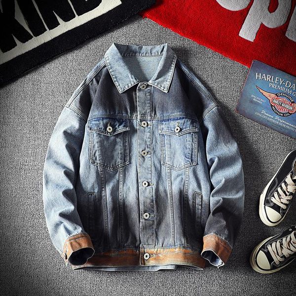 spring autumn new denim jacket men's hip hop jeans coat retro slim jean jacket street casual bomber outerwear men, Black;brown
spring autumn new denim jacket men's hip hop jeans coat retro slim jean jacket street casual bomber outerwear men, Black;brown