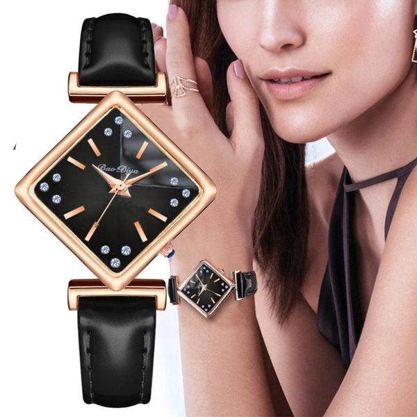 wristwatches diamond women square watch ladies quartz leather gradient color watches relogio feminino female gift clock, Slivery;brown
wristwatches diamond women square watch ladies quartz leather gradient color watches relogio feminino female gift clock, Slivery;brown
