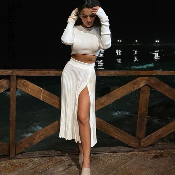 cryptographic solid sweater cropped midi skirt two piece set women matching set outfits button up split skirts winter, Gray
cryptographic solid sweater cropped midi skirt two piece set women matching set outfits button up split skirts winter, Gray