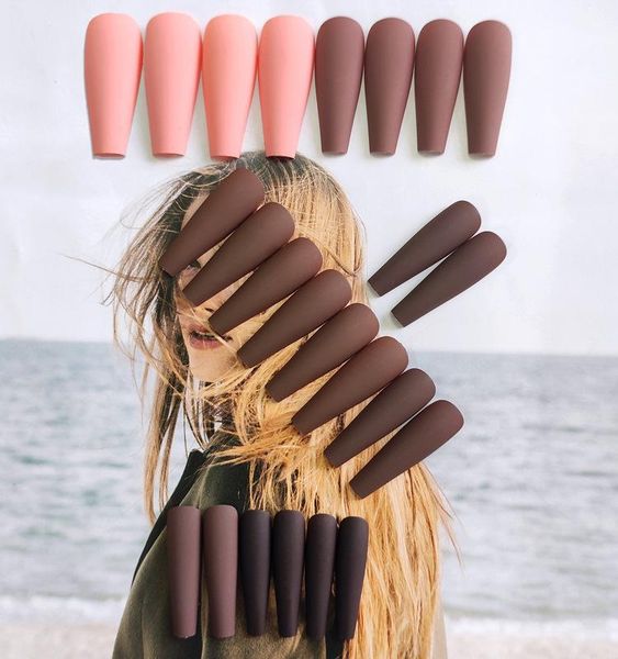 false nails 24pcs patch glue type matte frosted texture long paragraph fashion removable manicure cin6 899, Red;gold
false nails 24pcs patch glue type matte frosted texture long paragraph fashion removable manicure cin6 899, Red;gold