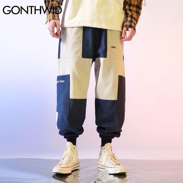 gonthwid harajuku color block patchwork joggers harem cargo pants streetwear mens 2020 hip hop fashion casual baggy trousers c0222, Black
gonthwid harajuku color block patchwork joggers harem cargo pants streetwear mens 2020 hip hop fashion casual baggy trousers c0222, Black