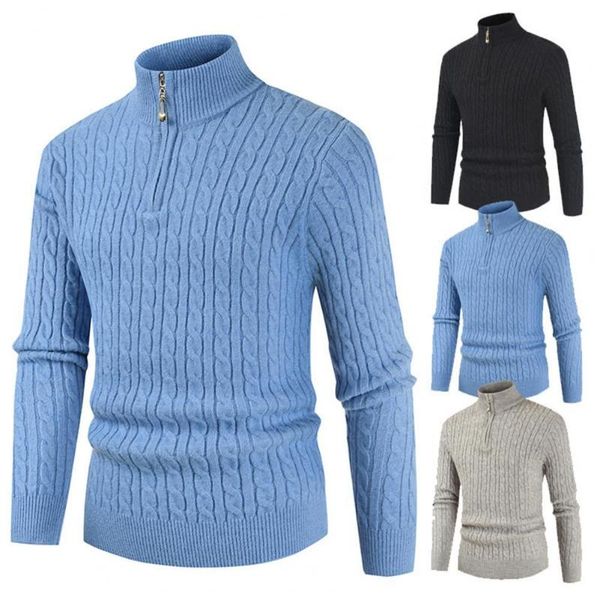 men's sweaters solid color long sleeve knitted sweater stand collar turtleneck zipper neck keep warm men twist pullover male clothing, White;black
men's sweaters solid color long sleeve knitted sweater stand collar turtleneck zipper neck keep warm men twist pullover male clothing, White;black