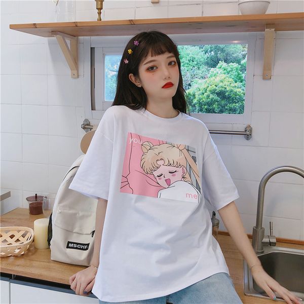 japanese 2021 new kawaii cartoon impression female shirt will oversized loose short harajuku sweet schoolgirl streetwear h5h9, White
japanese 2021 new kawaii cartoon impression female shirt will oversized loose short harajuku sweet schoolgirl streetwear h5h9, White